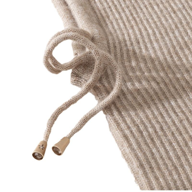 New Autumn And Winter Balaclava Hat Scarf Hood One-piece Men's And Women's Hat Warm Wool Pullover Knitted Hat_voghion.com