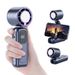 Japanese Imported Foldable High-Value Handheld Fan, Cooling, Dual Folding With Stand, Black Technology, High Speed_voghion.com