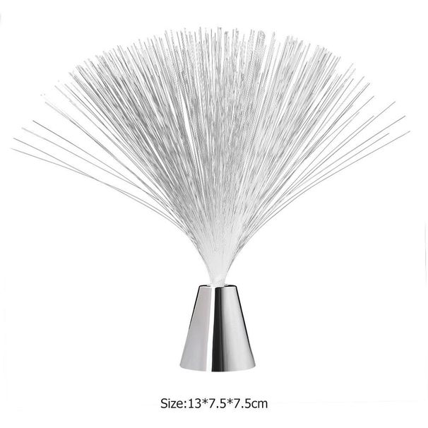 Gaismas LED romantiska RGB krāsu maiņas LED šķiedru naktslampiņa Svētku kāzu akumulatora darbināms Ziemassvētku ballīšu dekoratīvais apgaismojums MYY_voghion.com