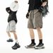 Functional Style Multi Bag Workwear Shorts For Men In Summer 2025, New Three-Dimensional Pocket High Street Loose Casual_voghion.com