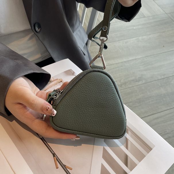 Borsa da collo in vera pelle alla moda, modello 2024, grande capacità, da donna, con cerniera a doppio strato, portamonete, auricolare_voghion.com