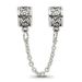 Sterling Silver Reflections Security Chain Floral Bead_voghion.com