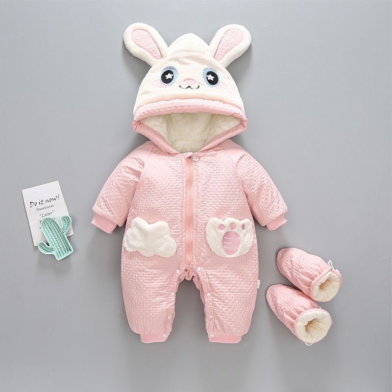 Babyausflüge, Overall, Neugeborenen-Herbst-Winter-Kleidung, dicke und warme Kleidung_voghion.com