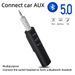1 ricevitore wireless BT 5.0 multiuso - adattatore trasmettitore connettore da 3,5 mm, ricevitore audio per cuffie musicali per auto a mani libere_voghion.com