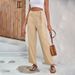 2023 new spring and summer draping straight high waist solid color tether wide-leg pants for women_voghion.com