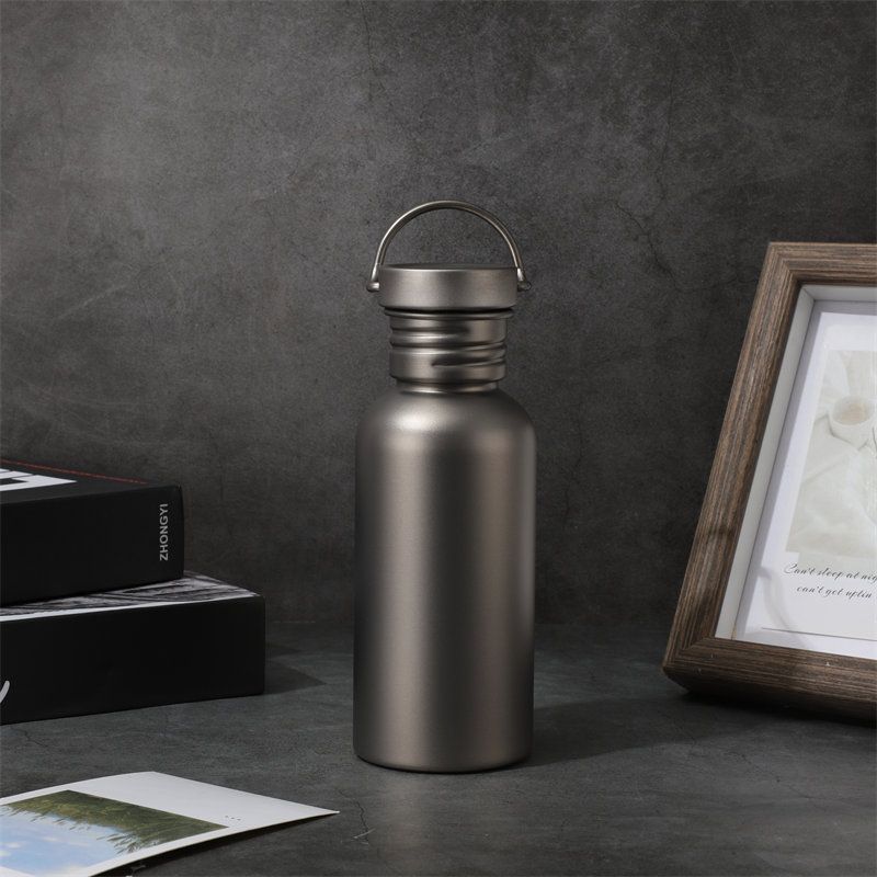 Home & Garden Outdoor large capacity thermos cup pure titanium cup large diameter portable portable sports water bottle_voghion.com