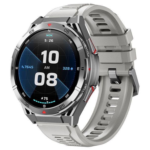 X2 Smartwatch Bluetooth Call Dual Band GPS Pressure Compass Voice Assistant Step Counting Outdoor Men's Wristband_voghion.com
