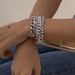 Bracciale Hip Hop con maglie cubane, semplice e alla moda, con diamanti, per donna_voghion.com