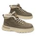 2025 Winter Neue Herrenmode Fleece-gefütterte warme Martin-Stiefel Vielseitige trendige Arbeits- und bequeme High-Top-Freizeitschuhe_voghion.com