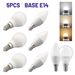 5er-Pack G45 C37 E14 3W LED-Glühbirne AC 220V 110V Minilampe flackerfrei 3000K 4000K 6000K Kaltlicht für Foyer, Zuhause, Derec_voghion.com