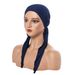 Nuovo cappello turbante multicolore cappello curvo cappello turbante tinta unita cappello da donna cappello a coda lunga fascia alla moda stile femminile_voghion.com