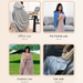 USB Electric Warm Shawl, Body Warmer Smart Heating Blanket, FCC/CE Certified, Office & Home Use_voghion.com