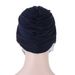 new crystal hemp forehead cross-proof turban hat white button turban Muslim turban hat_voghion.com