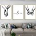 Black And White Sketch Holding Hands Canvas Nordic Art Poster Picture Living Room Home Decoration Painting Core_voghion.com