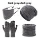 Set di quattro pezzi di cappello, sciarpa, maschera, guanti, caldo e spesso, per uomo e donna, invernale_voghion.com