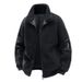 Giacca in pile pesante da uomo – Cappotto oversize unisex in sherpa (crema/nero, M-5XL)_voghion.com