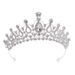European and American cross-border crystal crown rhinestone exquisite electroplated metal crown wedding bride birthday party dance hair accessories_voghion.com