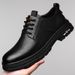 Herren Business Formelle Schuhe Herren Mokassin Atmungsaktiv Britischer Stil Ein Fußhocker Weiches Leder Weiche Unterseite Lässige Herrenschuhe_voghion.com