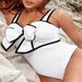 Dameskleding Effen kleur Strik Conservatieve bikini Strand Spa badpak_voghion.com