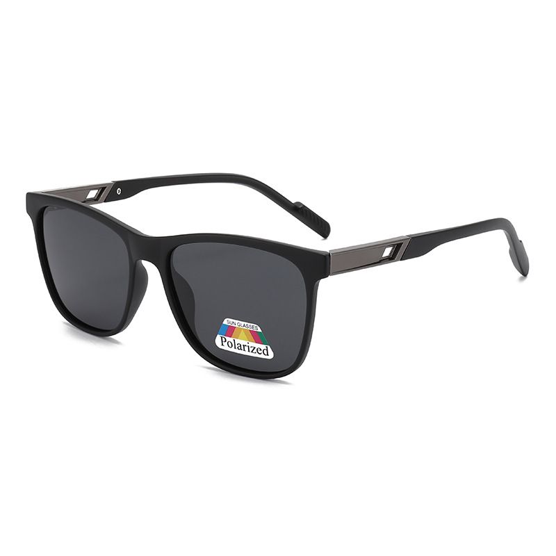 New Men's Trendy Polarized Sunglasses Beach Sunglasses Posing Glasses Square Full Frame Driving_voghion.com
