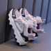 Kids Shoes Children's transparent mesh fashion sports shoes 2024 summer new children's versatile sports shoes for children's casual dad shoes_voghion.com