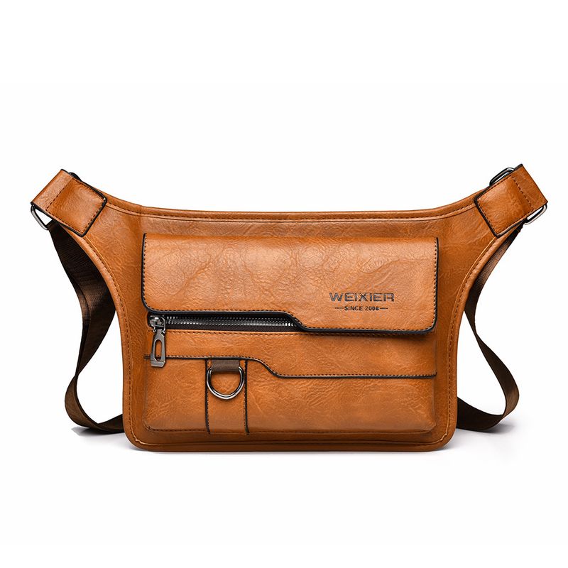 Hochwertige Umhängetasche aus PU für Herren – wasserabweisende Brusttasche mit großem Fassungsvermögen für den täglichen Gebrauch, minimalistische Umhängetasche mit Diebstahlschutz_voghion.com