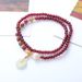 Natural Garnet Safety Clasp Elastic Bracelet Pink Tourmae Gift Net Red Same Style_voghion.com