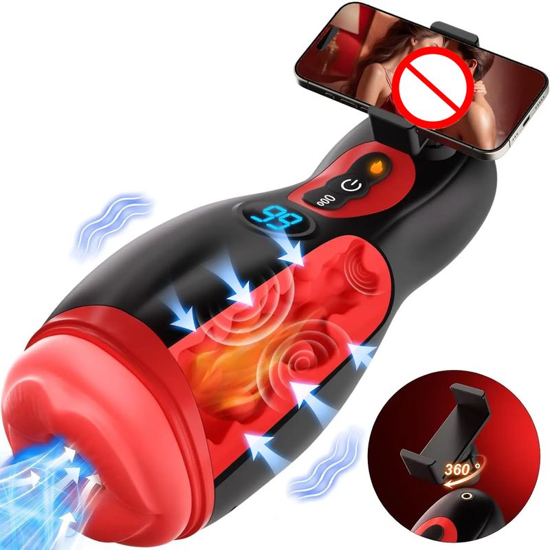Adult Goods, Electric Muscle Masturbator, Machine For Men, Pocket Pussy, Adult Toys, Automatic Blowjob, Sex Gadgets_voghion.com