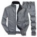 Frühling Männer Trainingsanzüge Einfarbig Sportswear Herbst männer Sets Jacke + Hosen Lässige Männlichen Turnhallen Sweatshirt 2_voghion.com