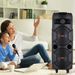Enceinte Bluetooth portable 6000 W, caisson de basses, basses puissantes, système audio pour fête et micro_voghion.com