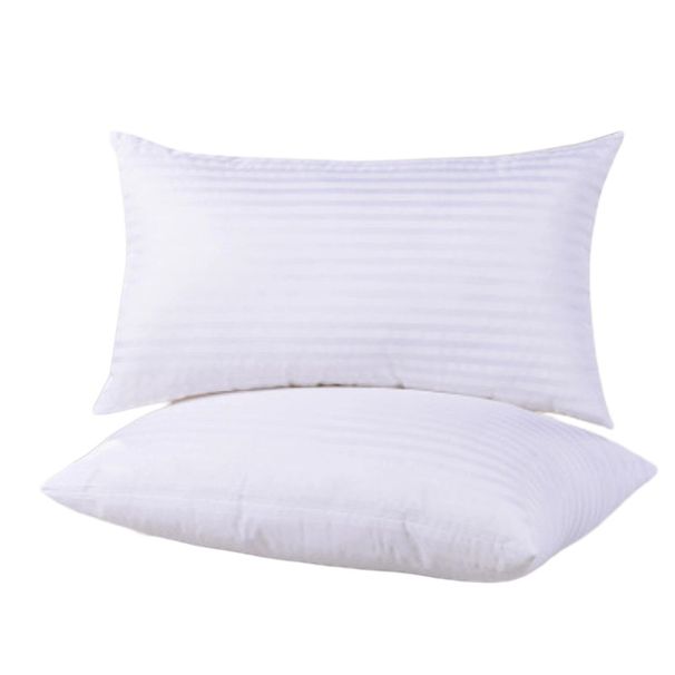 Soft Bed Pillows Fiber Striped Pillow Core_voghion.com