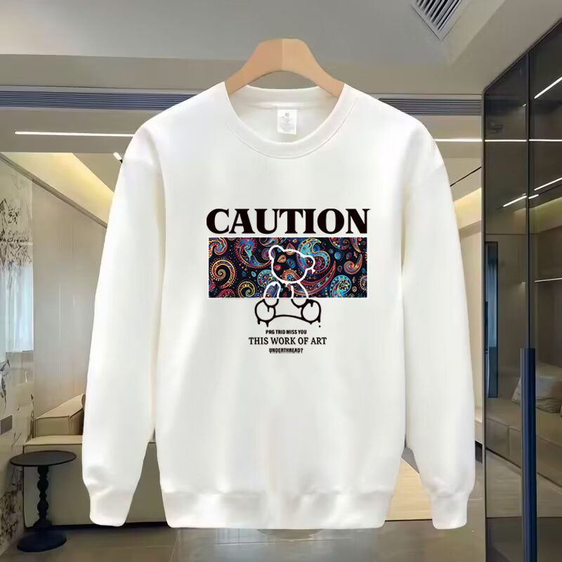 Nuova felpa girocollo a maniche lunghe, stile americano alla moda, casual, ampia, da uomo, versatile_voghion.com