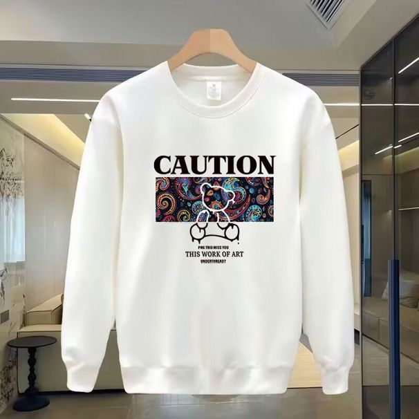 Nuova felpa girocollo a maniche lunghe, stile americano alla moda, casual, ampia, da uomo, versatile_voghion.com