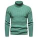 2023 new autumn and winter men's all-match turtleneck pullover sweater fashion warm knitted bottoming shirt_voghion.com
