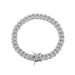 8mm Three Chain Copper Micro Pave Zircon Cuban Women's Hip Hop Bracelet_voghion.com