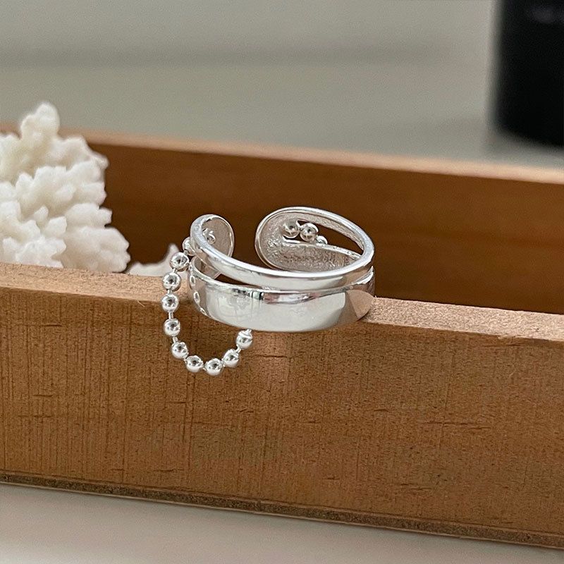Sterling VENUS Sier Geometrische Ring Voor Vrouwen Europese en Amerikaanse Overdreven Trendy Sieraden 2023 Nieuwe Dr._voghion.com