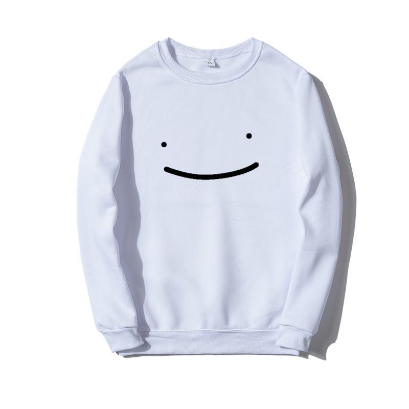 Dreamwastaken 2D impresión casual moda suelta hombres y mujeres suéter de cuello redondo_voghion.com