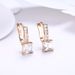Women's Jewelry Fashion Zircon Earrings K Gold Zircon Accessories_voghion.com