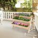 3 Tier Wooden Vertical Raised Garden Bed with Storage Shelf_voghion.com