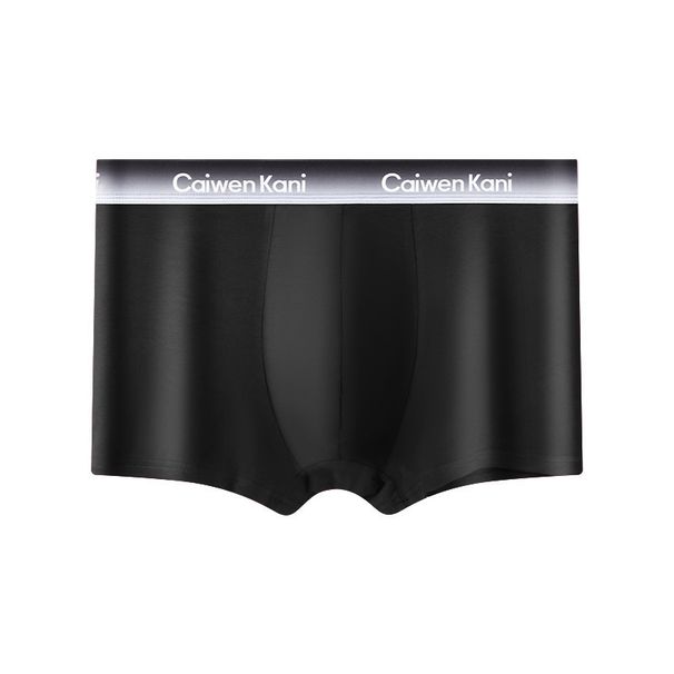 Herrenunterwäsche Atmungsaktive Boxershorts aus reiner Baumwolle und Modal in Graphen-Optik, dünne Shorts, Geschenkbox_voghion.com
