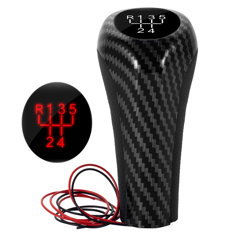 E90 E91 E92 E60 5/6 Speed Car Gear Shift Knob Head Stick Leather Shifter Lever For 1 3 5 6 Series E81 E82 E84 E83_voghion.com