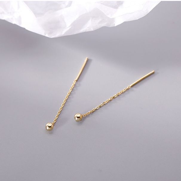 Silver Needle Small Bean Thread Petite 2021 New Minimalist Style Elegant Internet Celebrity Simple Earrings Ear Jewelry_voghion.com