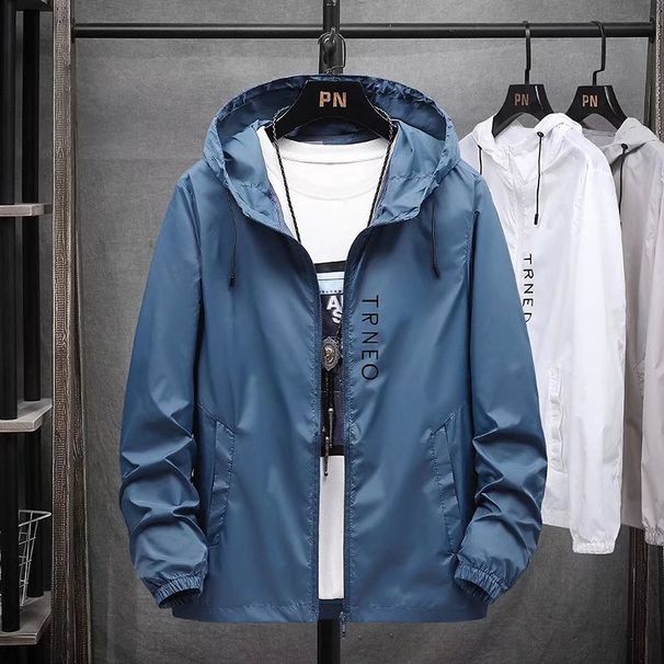 Herenjas lente en herfst trendy losse casual veelzijdige herfst- en winterjas met capuchon voor heren_voghion.com