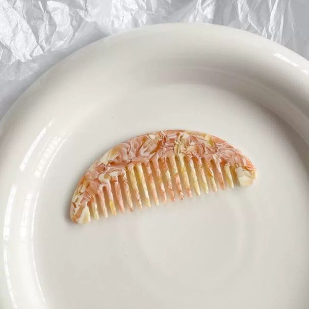 Retro Acetate Mini Comb Portable Comb Tortoise Shell Color Pattern Small Comb Bangs Comb_voghion.com
