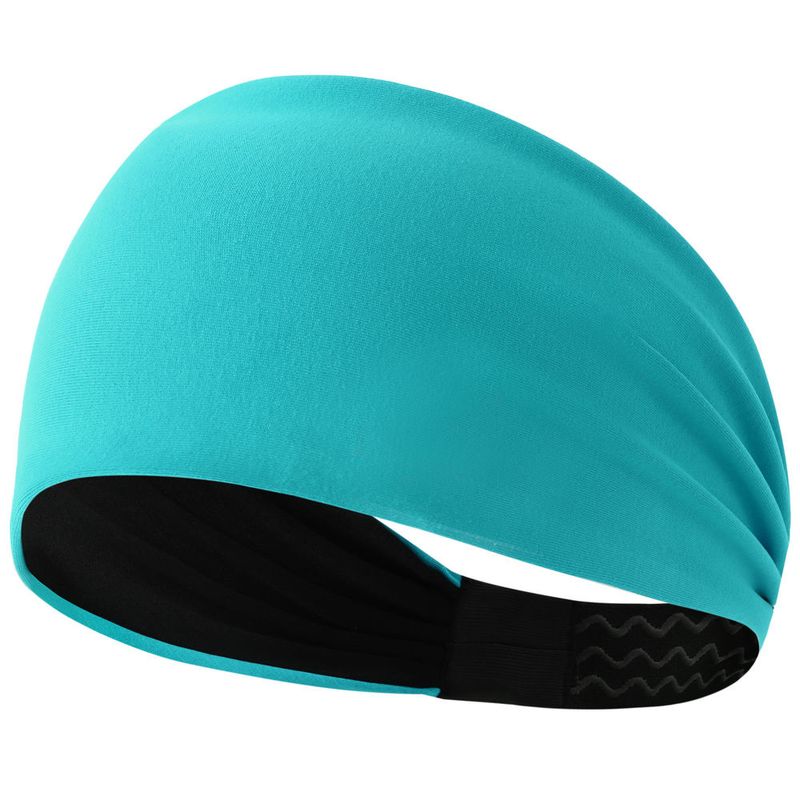 Sports Sweat-Absorbing Yoga Headband Anti-Sweat Women's Wide Non-Slip Silicone Fitness Elastic Headscarf Running_voghion.com