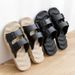 Unbeatable Quality Slippers For Men, Summer Outdoor Wear, Fashionable Casual Trend, Men's One Line Mop, Home Use, Anti Slip Massage, Plus_voghion.com