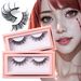 False Eyelashes New Product One Pair Of Boxed Colored False Eyelashes Glitter Powder Decorative Eyelashes Russian D Volume One Piece Eyelashes_voghion.com