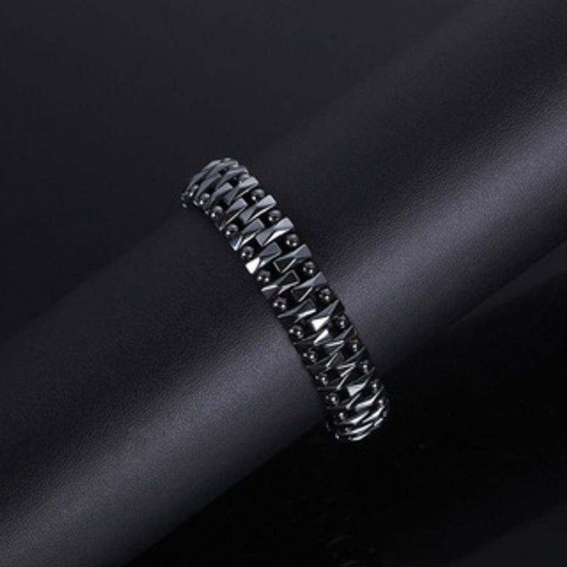 Braccialetti dimagranti elastici per terapia magnetica con perline energetiche classiche in ematite_voghion.com