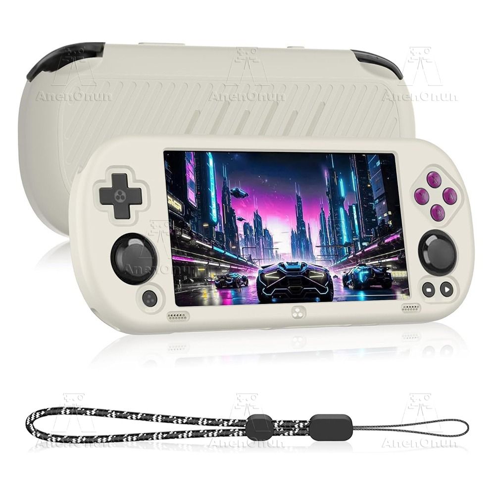 Custodia protettiva Trimui Smart Pro Full Fit con cordino, anticaduta, antigraffio, antiscivolo, in silicone nero morbido_voghion.com