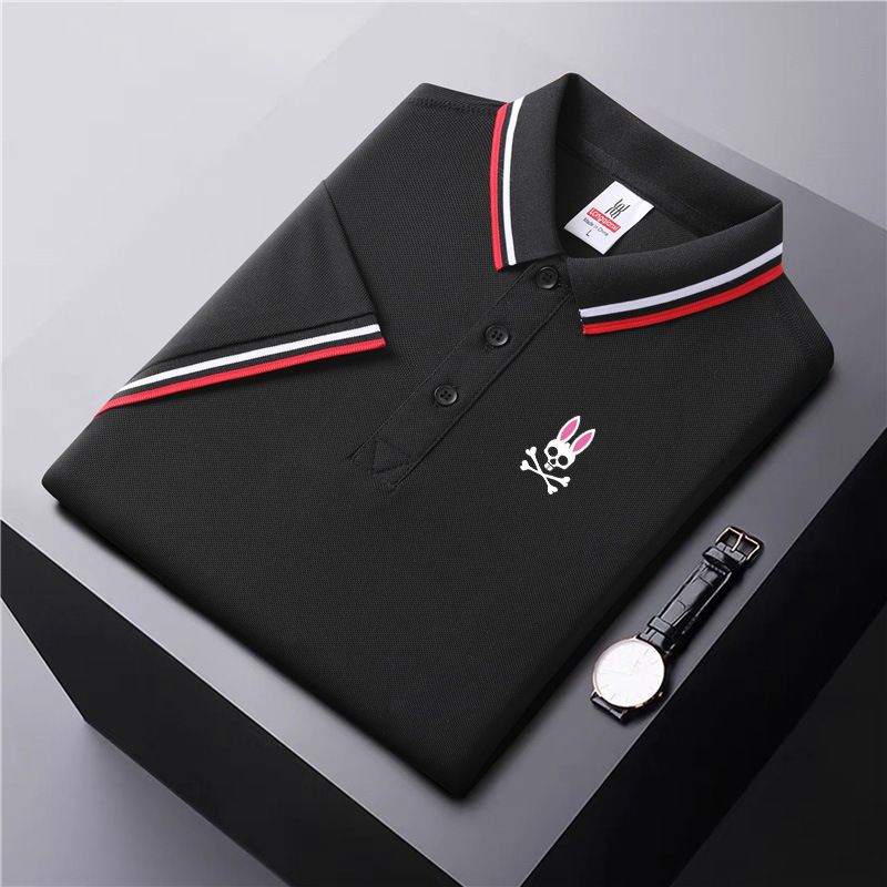 2024 frühling und Herbst männer kurze business casual halbarm T-shirt top sommer polo-shirt_voghion.com